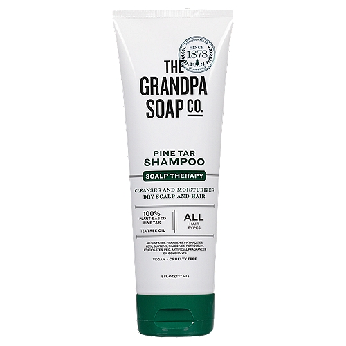 The Grandpa Soap Co. Scalp Therapy Pine Tar Shampoo, 8 fl oz