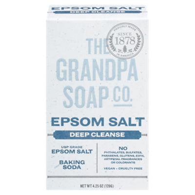 The Grandpa Soap Co. Epsom Salt Deep Cleanse Bar Soap, 4.25 oz