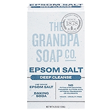 The Grandpa Soap Co. Epsom Salt Deep Cleanse Bar Soap, 4.25 oz