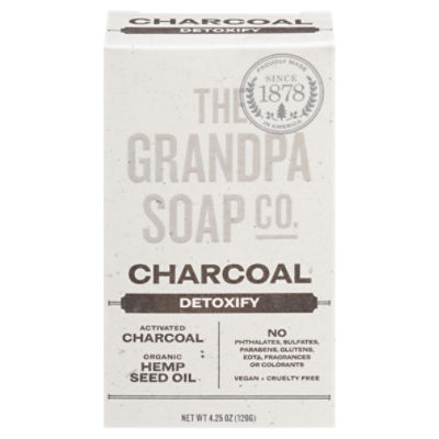 The Grandpa Soap Co. Charcoal Detoxify Bar Soap, 4.25 oz