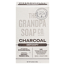 The Grandpa Soap Co. Charcoal Detoxify Bar Soap, 4.25 oz