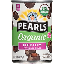 Musco Family Olive Co. Pearls Organic Medium Pitted Ripe Olives, 6 oz