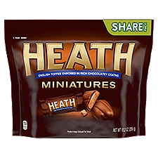 Heath Miniatures Milk Chocolate English Toffee Bar, Share Pack, 10.2 oz