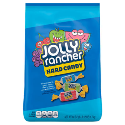 Jolly Rancher Blue Raspberry, Green Apple, Cherry, Grape, and