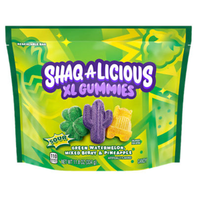 Shaqalicious Sour Xl Gummies Candy, 11.8 oz