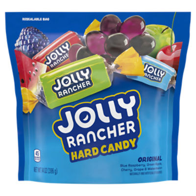 JOLLY RANCHER Assorted Fruit Flavors Hard Candy Resealable Bag, 14 oz