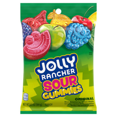 Jolly Rancher Original Sour Gummies Candy, 6.5 oz