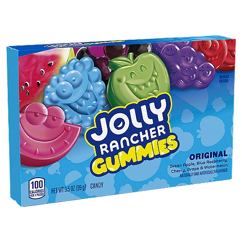 Jolly Rancher Original Flavors Gummies Candy, 3.5 oz
Naturally and Artificially Flavored Candy