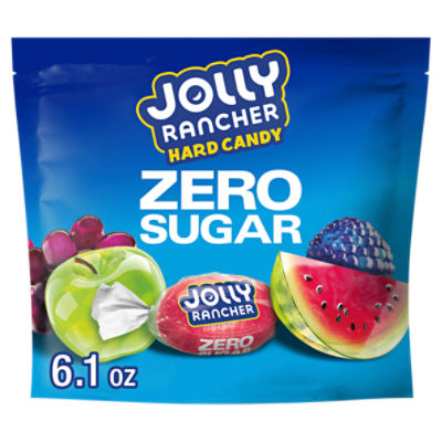 Jolly Rancher Zero Sugar Original Apple, Raspberry, Grape, & Watermelon Hard Candy, 6.1 oz