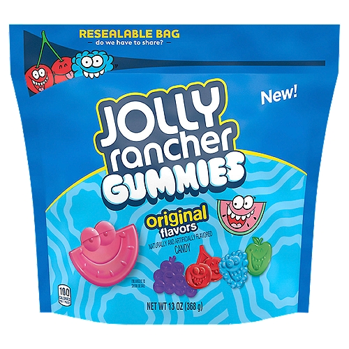 Jolly Rancher Original Flavors Gummies Candy, 13 oz