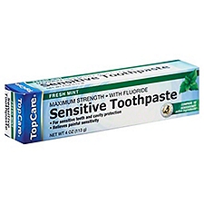 Top Care Sensitive Fresh Mint Toothpaste, 4 Ounce