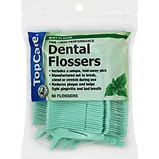 Top Care Dental Flossers - Mint, 90 Each