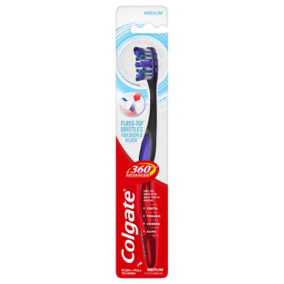 Colgate 360 Advanced Medium Toothbrush, 1 each, 1 Each