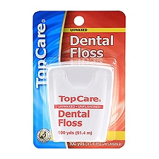 Top Care Dental Floss - Unwaxed, 1 Each