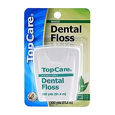 Top Care Waxed Dental Floss - Mint, 1 Each