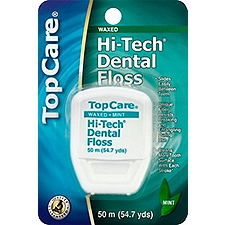 Top Care Dental Floss - Waxed Hi-Tech Mint, 1 Each