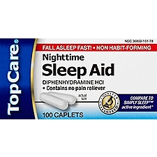Top Care Night Time Sleep Aid Fast Caps, 100 Each