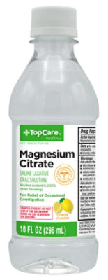 Top Care Magnesium Citrate Oral Solution, 10 fl oz, 10 Fluid ounce
