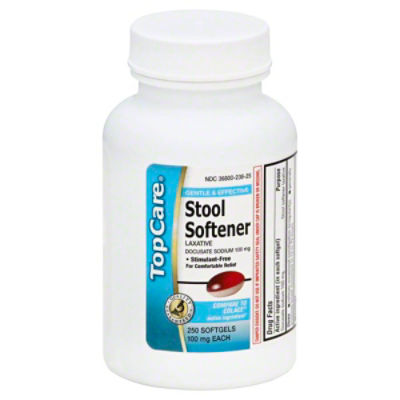 TopCare Stool Softener - Laxative, 250 each, 250 Each