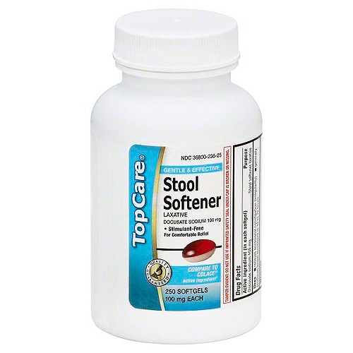 Top Care Stool Softener - Laxative, 250 each