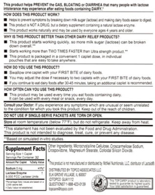 TopCare Dairy Relief, 32 each