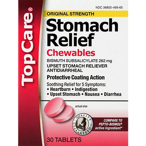 Top Care Stomach relief, 30 each