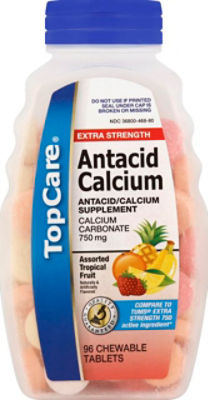 Top Care Antacid Calcium - Extra Strength, 96 each