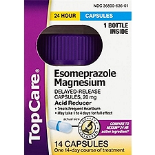 Top Care Esomeprazole Magnesium, 20 mg, 14 each