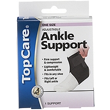 Top Care Adjustable Ankle Support - Neoprene, 1 each