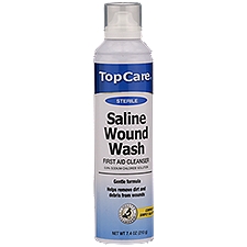 Top Care Sterile Saline Wound wash, 7.1 Ounce