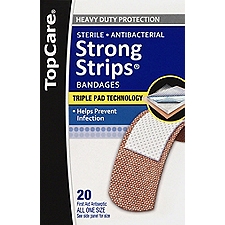 Top Care Strong Strips Bandages, 20 Each