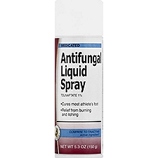 Top Care Foot Spray Tolnaftate Antifungal Liquid, 5 Ounce