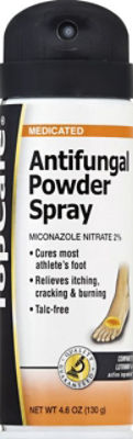 Top Care Miconazole Antifungal Spray Powder, 4.6 fl oz