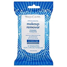 Top Care Makeup Remover Cleansing Towelette, 15 Each