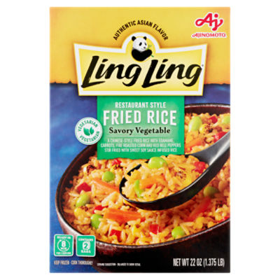 Ajinomoto Ling Ling Savory Vegetable Restaurant Style Fried Rice, 2 ...