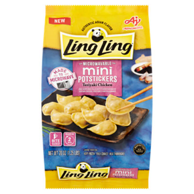 Ajinomoto Ling Ling Microwavable Teriyaki Chicken Mini Potstickers, 20 oz