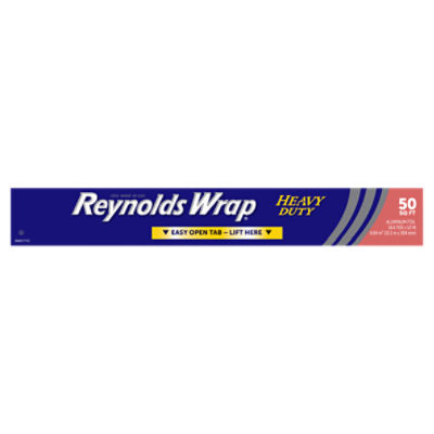 Reynolds Wrap Aluminum Foil, Heavy Duty, 50 Sq ft, (2 Pack)