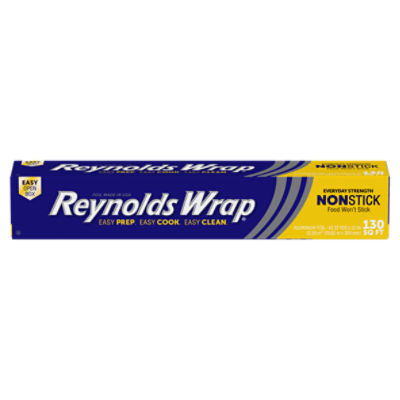  Reynolds Wrap Non Stick Aluminum Foil, 130 Square Feet : Health  & Household