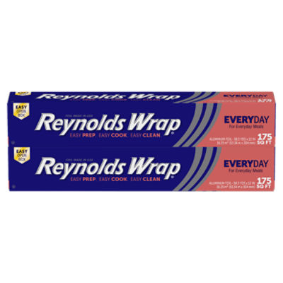 Reynolds Wrap 175 Sq Ft Everyday Aluminum Foil, 2 count, 1 Each