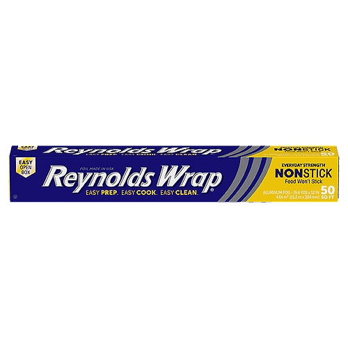 Reynolds Wrap Non-Stick Aluminum Foil 50 sq ft
Stay Closed Tab®