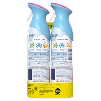 Febreze Odor-Eliminating Air Freshener, with Downy Scent, April Fresh, Pack  of 2, 8.8 fl oz each 