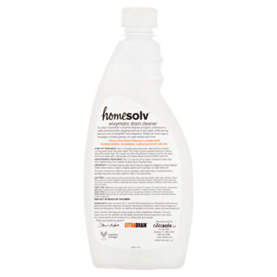 Homesolv by Citra Solv Valencia Orange Enzymatic Drain Cleaner, 22 fl oz