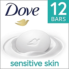 Dove Sensitive Skin Beauty Bar, 3.75 oz, 12 count, 45 ounce