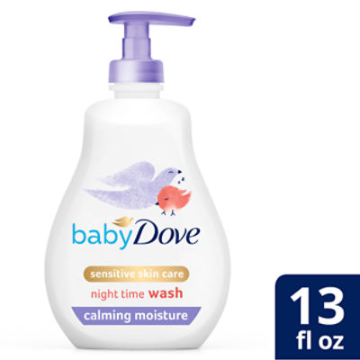 Baby Dove Sensitive Skin Care Calming Moisture Night Time Wash, 13 fl oz, 13 Fluid ounce