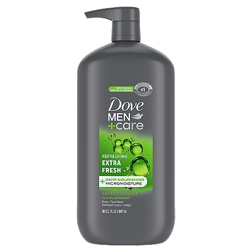 Dove Men+Care Body and Face Wash Refreshing Extra Fresh 30 oz