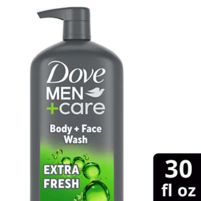Dove Men+Care Refreshing Extra Fresh Body + Face Wash, 30 fl oz, 30 Fluid ounce