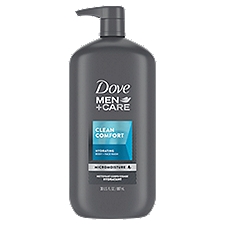 Dove Men+Care Hydrating Clean Comfort Body + Face Wash, 30 fl oz