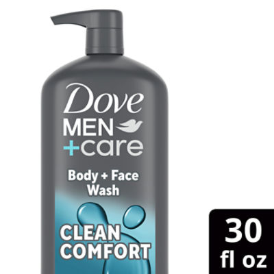 Dove Men+Care Hydrating Clean Comfort Body + Face Wash, 30 fl oz