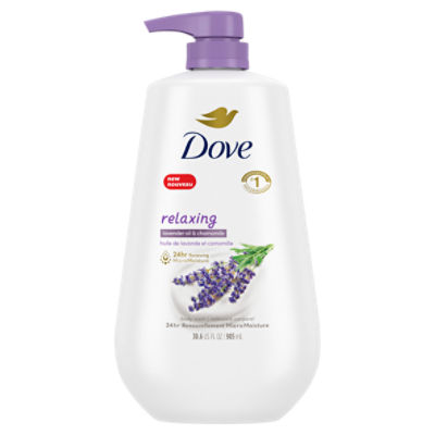 Dove Body Wash with Pump Relaxing Lavender Oil & Chamomile 30.6 oz