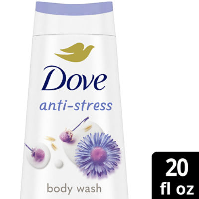 Dove Anti-Stress Blue Chamomile & Oat Milk Body Wash, 20 fl oz